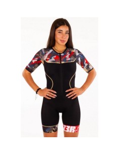 Triathlonbekleidung Damen Zerod TTSUIT Start Psycho Champagne