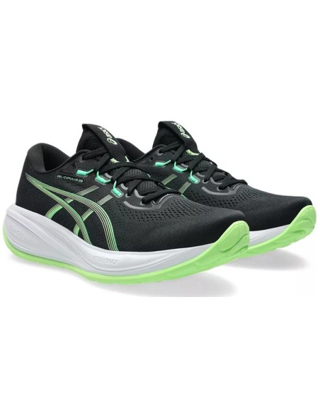 Asics Gel-Cumulus 28 1011c143-001 BLACK/ILLUMINATE GREEN
