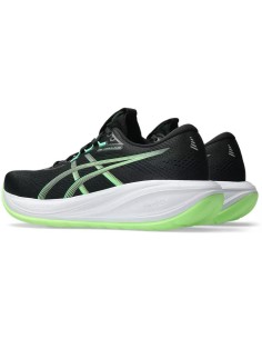 Asics Gel-Cumulus 28 1011c143-001 BLACK/ILLUMINATE GREEN 2