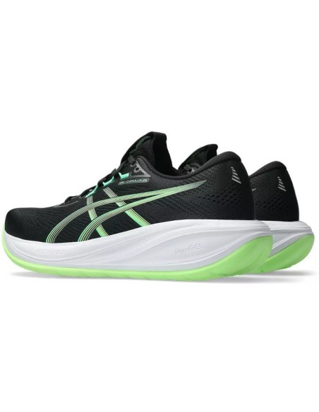 Asics Gel-Cumulus 28 1011c143-001 BLACK/ILLUMINATE GREEN