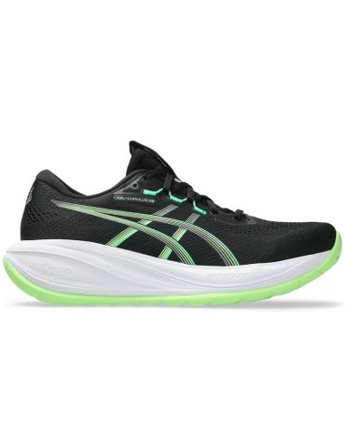 Asics Gel-Cumulus 28 1011c143-001 BLACK/ILLUMINATE GREEN