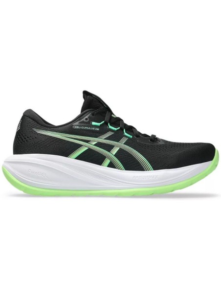 Asics Gel-Cumulus 28 1011c143-001 BLACK/ILLUMINATE GREEN