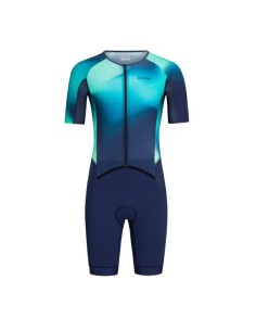 Triathlon Bekleidung Orca Athlex Aeroracesuit v2 Green/Print 2