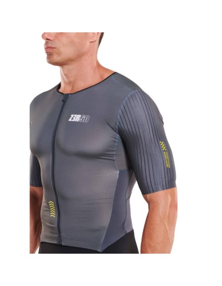 Triathlonbekleidung Herren Zerod Racer TTSUIT Black Volt 26TMRTTS