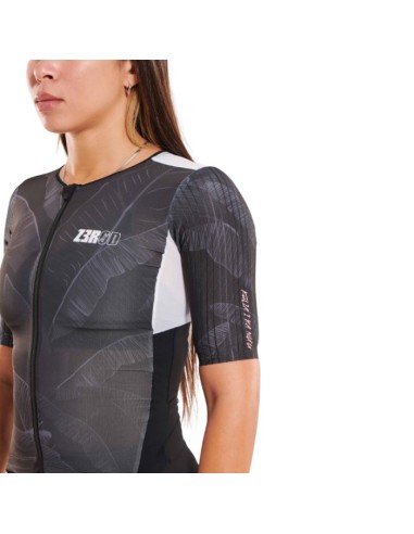 Triathlonbekleidung Damen Zerod Racer TTSUIT Black Volt