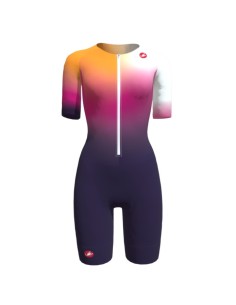 Trifonction Triathlon Femme Castelli Core Tri MC WHITE/NAVY/PINK 2