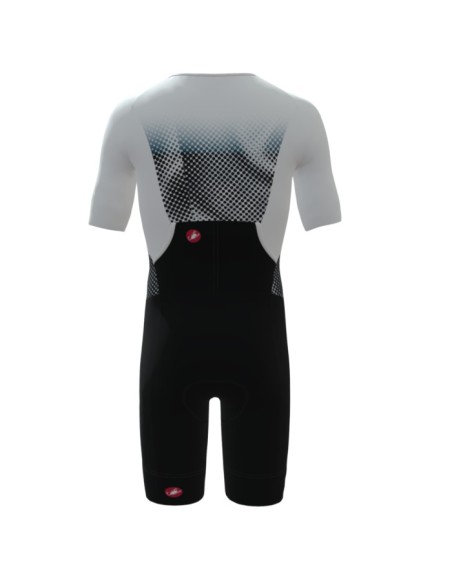 Triathlonbekleidung Herren Castelli Core Tri MC Weiss Schwarz