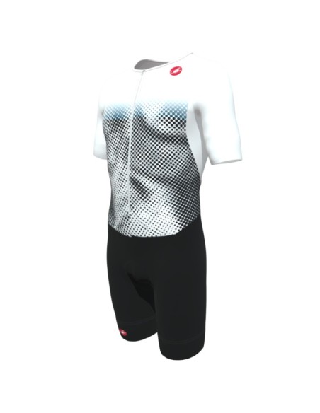 Triathlon Trisuit Men's Castelli Core Tri MC White/Black