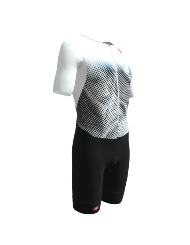 Triathlonbekleidung Herren Castelli Core Tri MC Weiss Schwarz