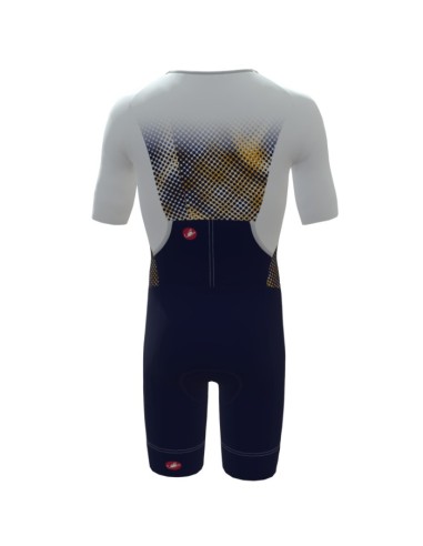 Triathlon Trisuit Men's Castelli Core Tri MC White/Navy