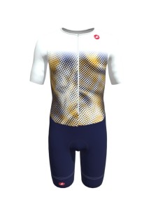 Trifonction Triathlon Homme Castelli Core Tri MC White/Navy 2