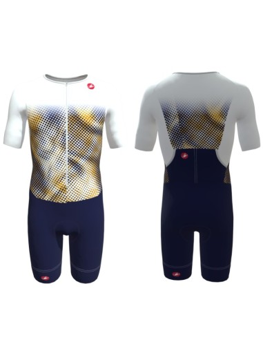 Trifonction Triathlon Homme Castelli Core Tri MC White/Navy