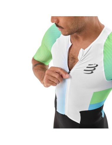 Triathlonbekleidung Herren Compressport Stream SS Trisuit ATRM611100L