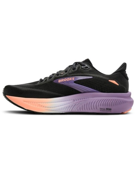 Brooks Ghost 18 1204821b080 Black/Mulled Grape/Peach