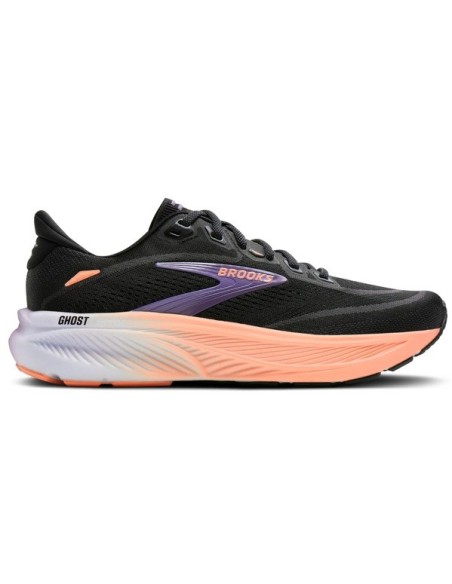 Brooks Ghost 18 1204821b080 Black/Mulled Grape/Peach